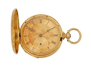 A Vacheron & Constantin gold and enamel pocket watch