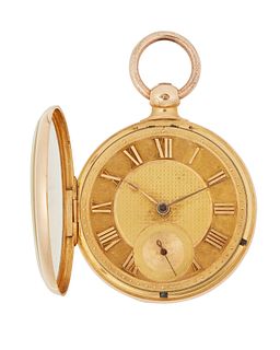 A Mitchell and Russell gold pocket watch
