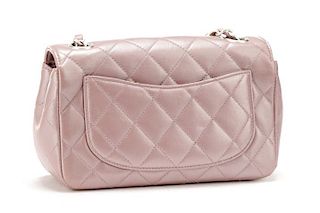 Chanel Mauve Quilted Mini Classic Flap Bag