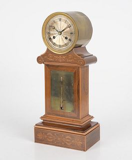 Louis Philippe Inlaid Rosewood Mantel Clock