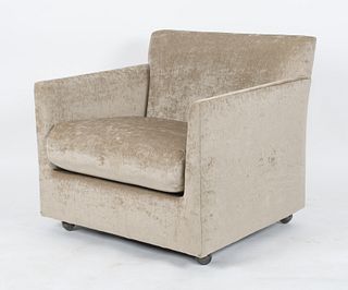 Modern Fully Upholstered Club Armchair