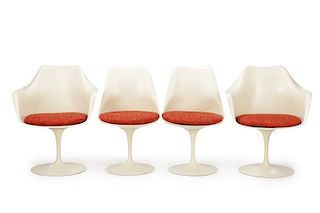Set of 4 Saarinen Tulip Chairs for Knoll