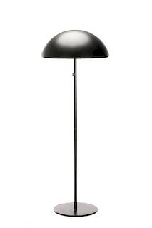 Mid Century Modern Black Domed Floor Lamp