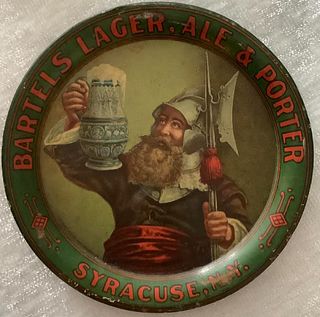 PRE PROHIBITON Bartels Lager, Ale & Porter 1910 TIP TRAY