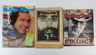 [HUNTER S. THOMPSON] 3 Issues of Rolling Stone 1970-2005