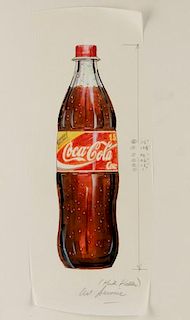 Coca-Cola Plastic Bottle Preliminary Illustration