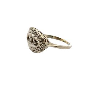 14k Gold Ring with Diamonds