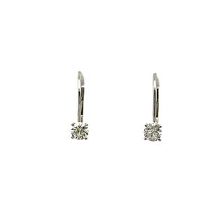 18k Gold Studs Earrings with 0.50 Cts in Diamonds