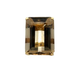 18k Gold Ring with 47.0 Cts in Citrine