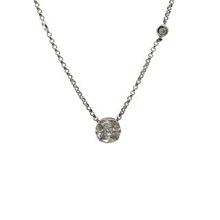 1.10 Cts in Diamonds by the Yard Chain in 18k Gold 