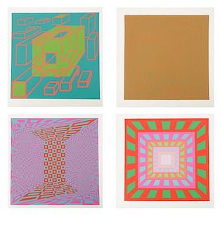 Collection of Four Roy Ahlgren Serigraphs