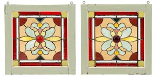 Pair, Early 20th Century Stained Glass Windows
