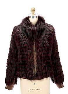 Krio Designer Fox Fur & Crocodile Coat