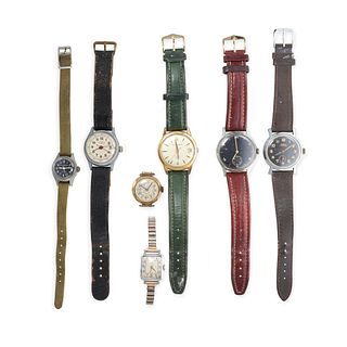 A COLLECTION OF WRISTWATCHES AND COCKTAIL WATCHES to include Roamer, Swiss Emperor, Elbaro and L....