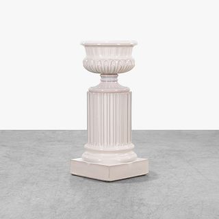 Terracotta Urn on Pedestal
