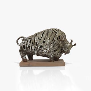 Abstract Bull Sculpture