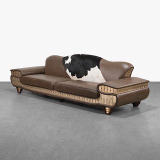 Leather & Cowhide Sofa