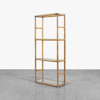 Bamboo & Glass Etagere