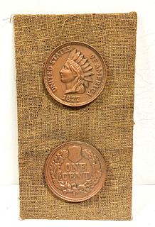 1877 Giant 2-Sided Indian Head Cent Model 