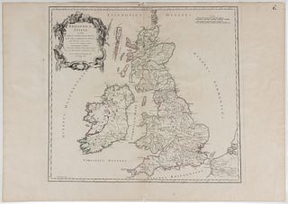 AFTER NICOLAS SANSON (FRENCH, 1600-1667) MAP OF GREAT BRITAIN