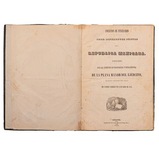 Colección de Itinerarios para Diferentes Puntos de la República Mexicana. México, 1844.