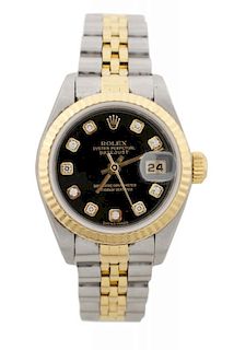 Ladies Rolex Datejust Oyster Perpetual Wristwatch