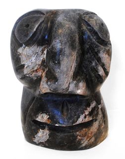 Leo Uttaq's "Shaman Face" Original Inuit Carving