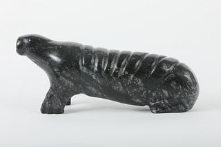 David Ukuqtunnuaq's "Walrus" Original Inuit Carving