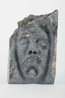 Putuguk Ashevak's "Face" Original Inuit Carving