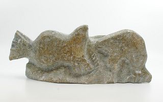 Jonassie Papatsie's "Seals" Original Inuit Carving