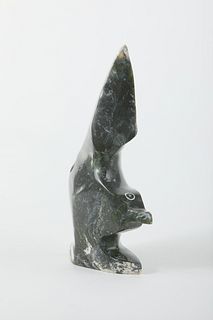 Joe Poodlat's "Owl" Original Inuit Carving