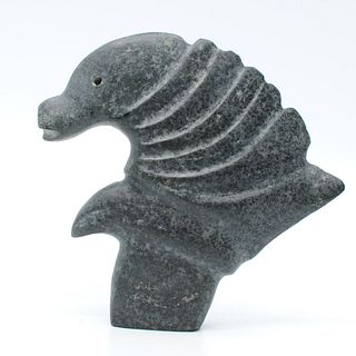 Albert Qayutinnuaq's "Bird Seal Spirit" Original Inuit Carving