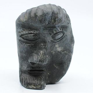 Albert Qayutinnuaq's "Face" Original Inuit Carving