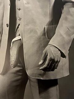 Robert Mapplethorpe "Man in Polyester Suit, 1980"