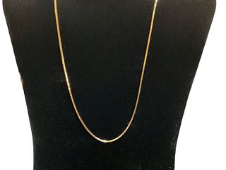 Balestra 18 kt Yellow Gold 18" Box Chain Necklace