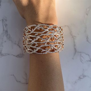 14k Leaf Diamond Bracelet