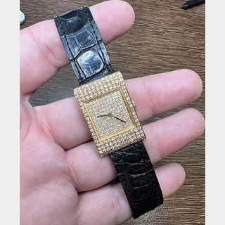 Boucheron Paris 18K Yellow Gold Diamond Watch