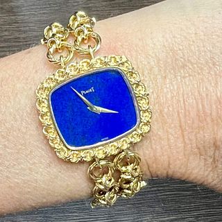 Piaget 18K Yellow Gold Lapis Lazuli Watch