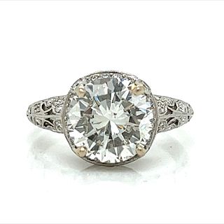 3.01 Ct GIA Certified Diamond Engagement Ring
