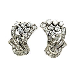 Art Deco 18k Diamond EarringÂ 