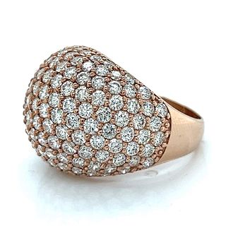 18K Rose Gold 5.55 Ct. Diamond Ring