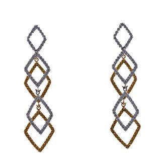 18k Gold Diamond Drop Earrings