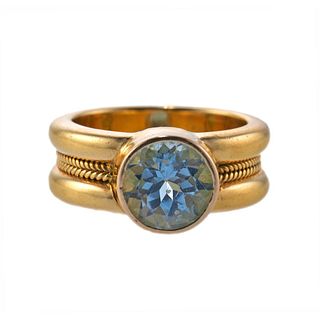 Reinstein Ross 18k Gold Aquamarine Ring