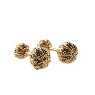 Tiffany & Co Schlumberger 18k Gold Cufflinks