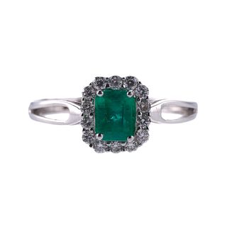 Kallati Emerald Diamond Gold Ring