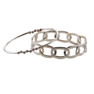 Ippolita Sterling Silver Diamond Bracelet Set