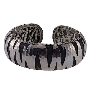 John Hardy Palu Macan Silver Cuff Bracelet 