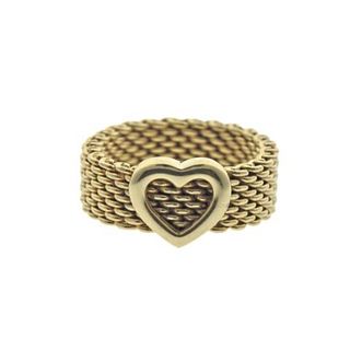 Tiffany & Co Somerset Heart 18k Gold Ring