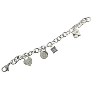 Tiffany & Co Sterling Silver Link Charm Bracelet