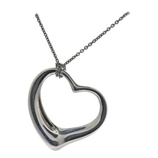 Tiffany & Co  Peretti Open Heart Pendant Necklace